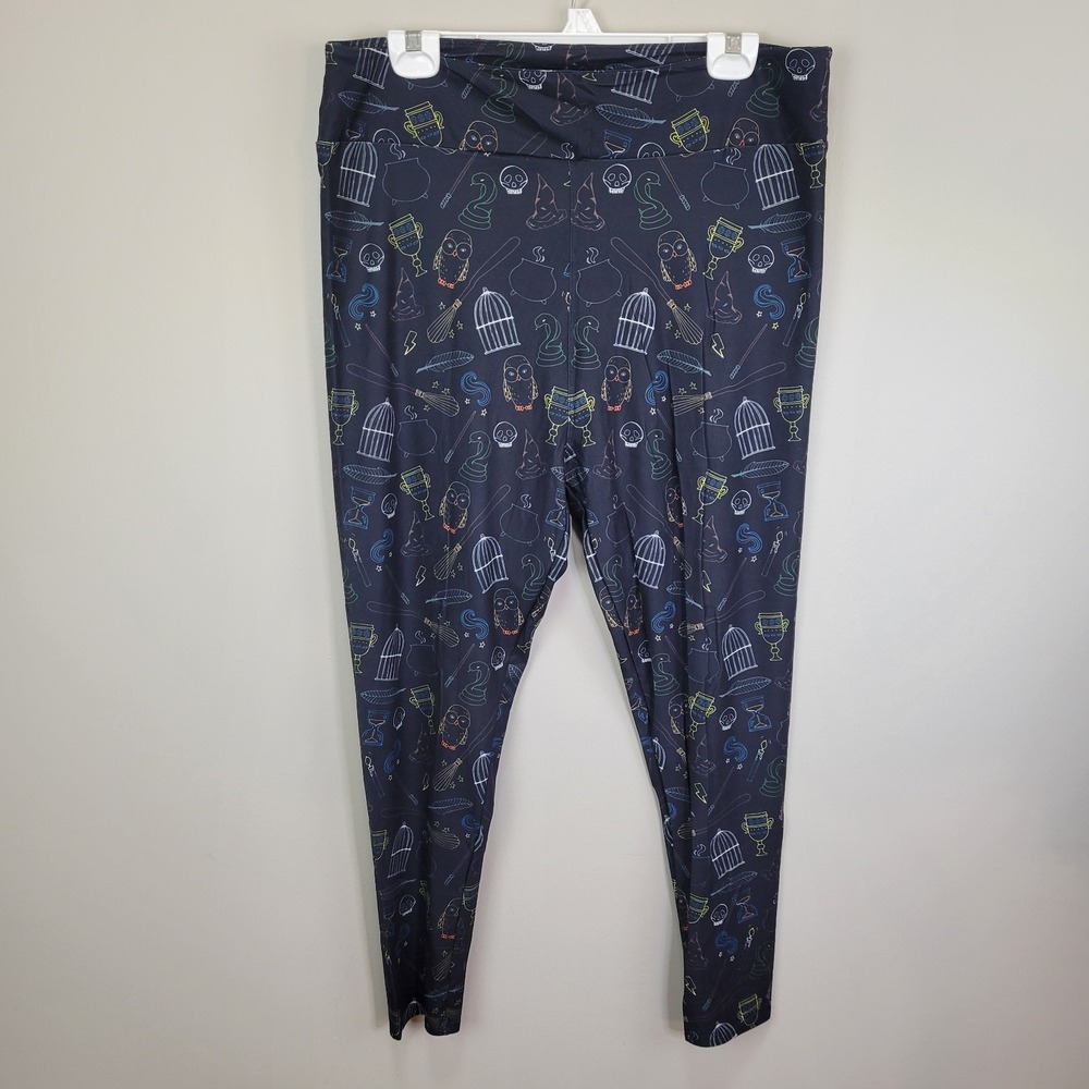 Whimsies Halloween‎ Polyester Spandex Ankle Leggings Curvy Plus